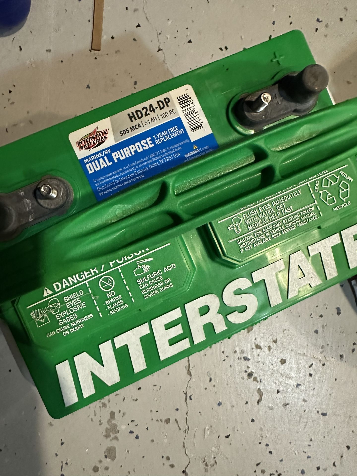 Interstate HD 24-DP Marine/RV battery