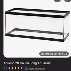 Twenty Gallon Fish/Reptile Tank With Lid