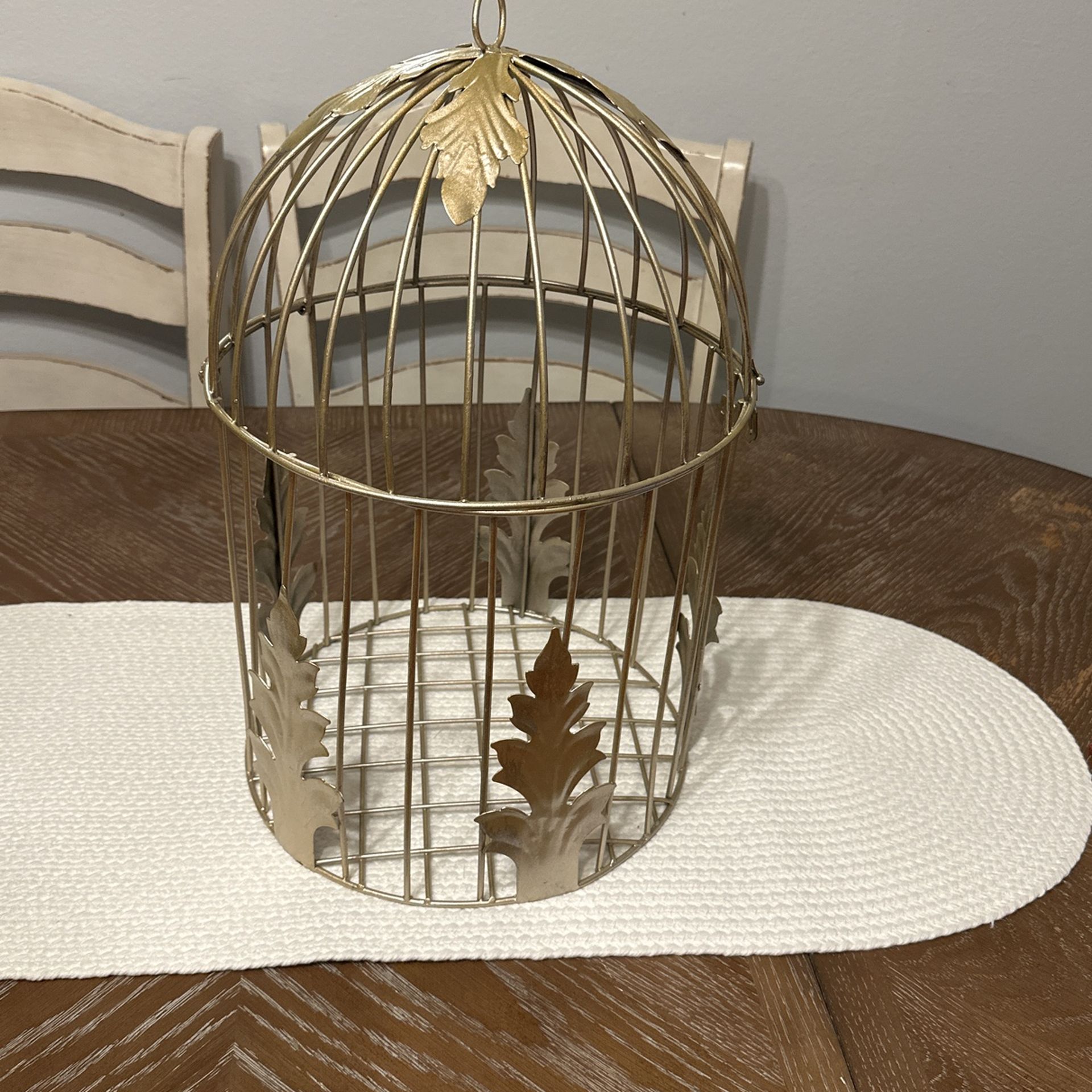 Gold decorative cage