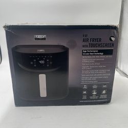 Bella Pro 8QT Air Fryer Touchscreen w/ Divider Black, Model 90241 Sealed 