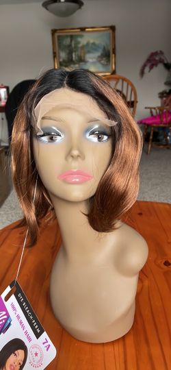 100% Human Hair Lace Front Bob Wig