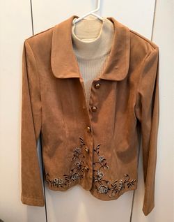 Blazer Top w/ ribbed under layer — Size Small