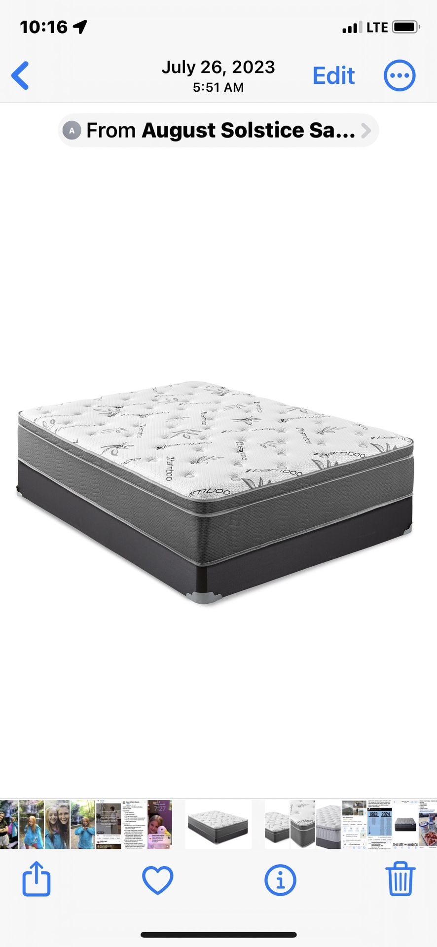 New 13 Inch Thick Pillow Top Mattresses! Free Fast Delivery!