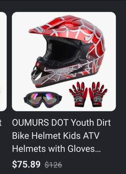 Youth dirt Bike helmet