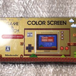 Nintendo Game and Watch Super Mario Bros Color Screen Handheld 35th CIB