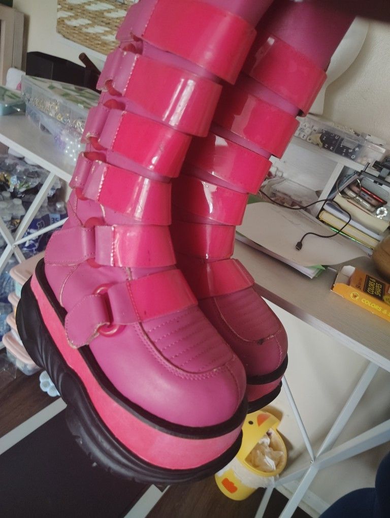 Pink Boots