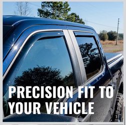 Dodge Ram Quad Cab in-Channel Rain Guards, Window Vent Visors