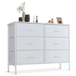 Fabric Dresser - White