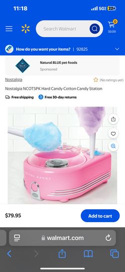 Nostalgia Hard Cotton Candy Maker