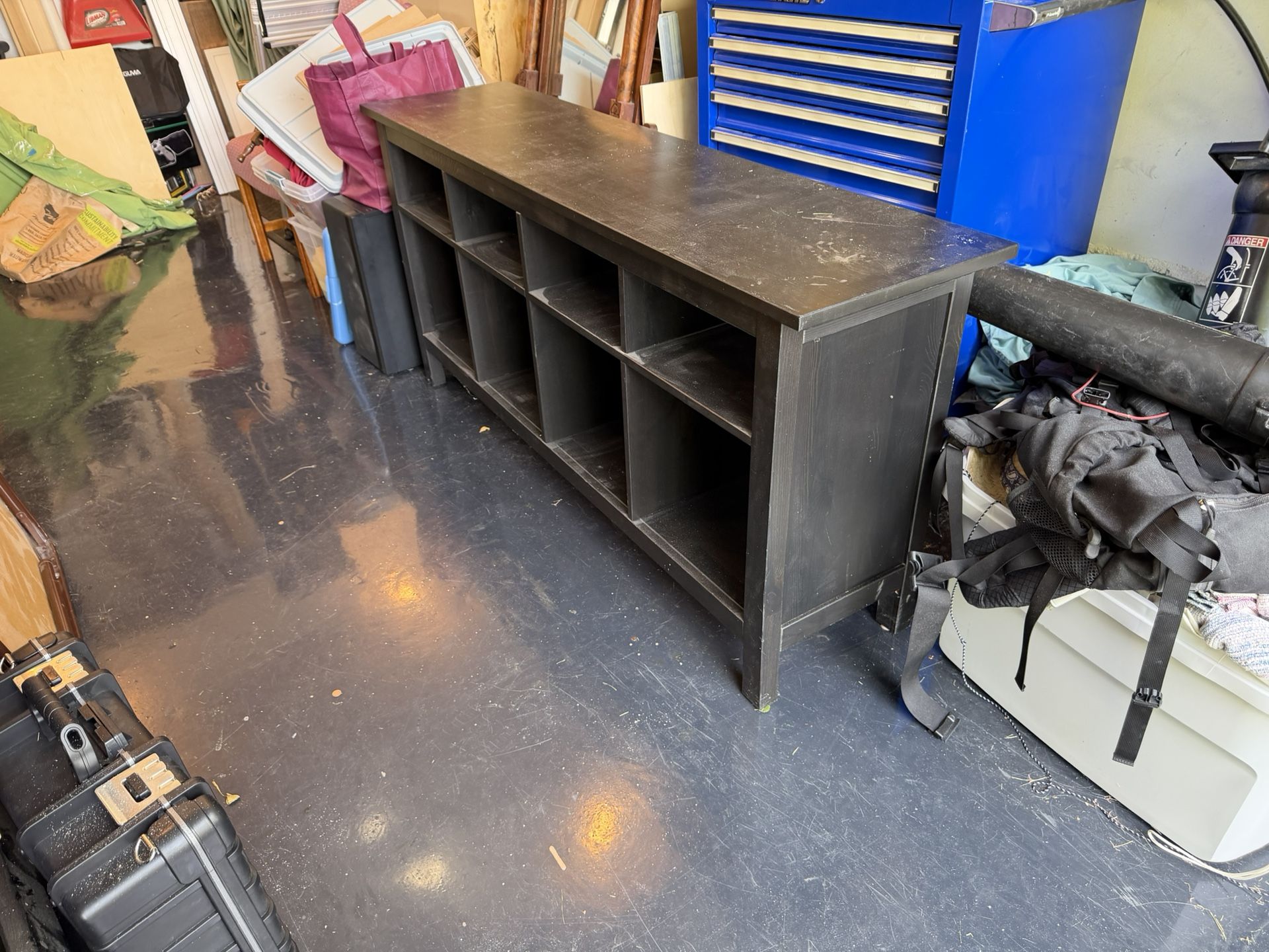 Black Wooden Shelf Unit