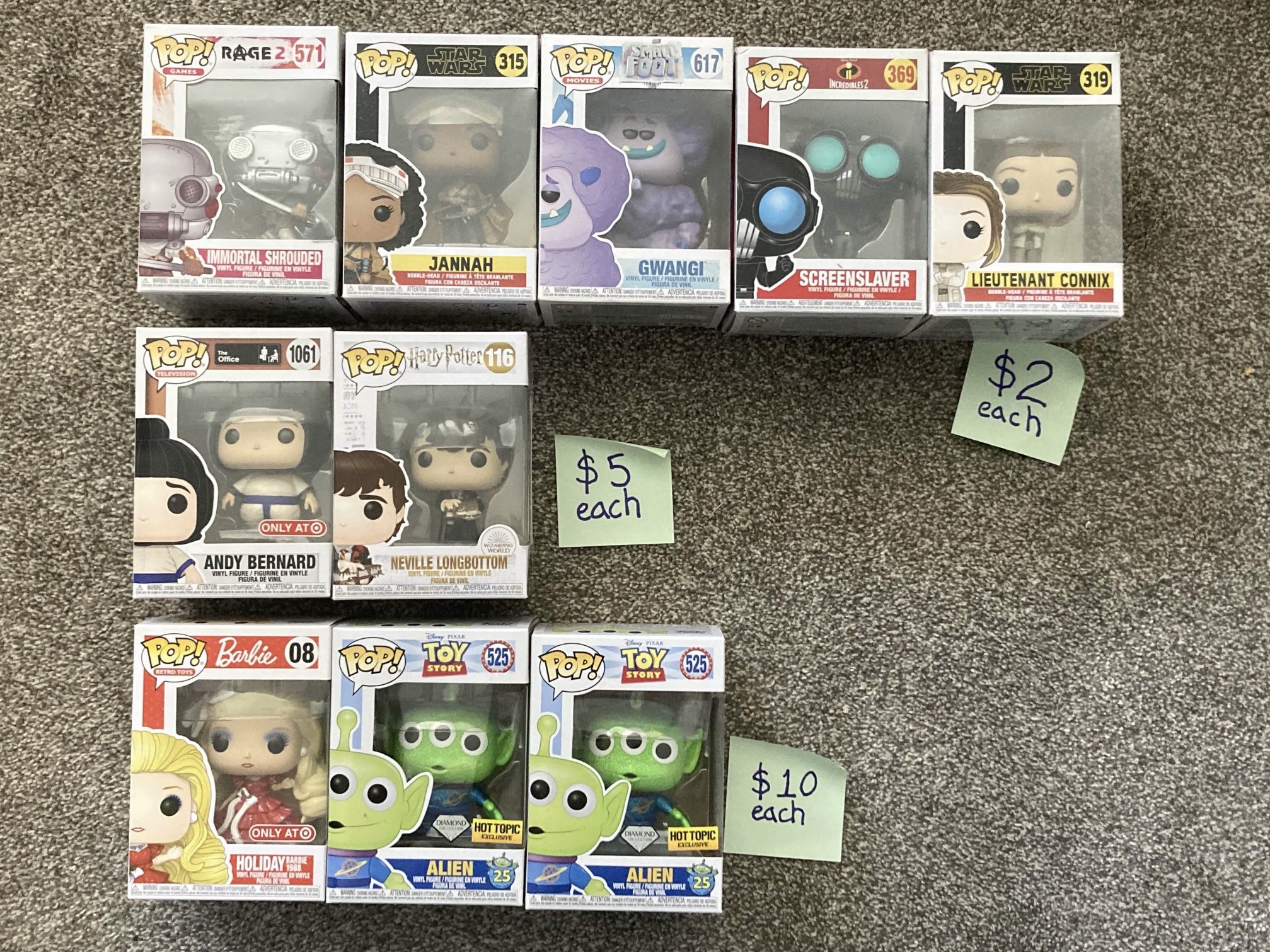 Funko Pops (various)