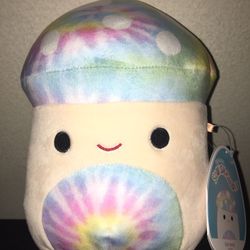 Squishmallow Kervena 7” Tie Dye Mushroom