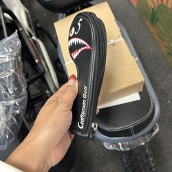 10pcs/Set Shark Golf Club Iron Head Covers Headcover with No. on Both Sides Suitable for Right and Left Handed Golfer Zipper Closure