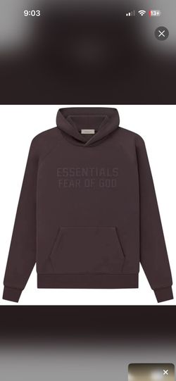 NWT ESSENTIALS PLUM HOODIE LRG