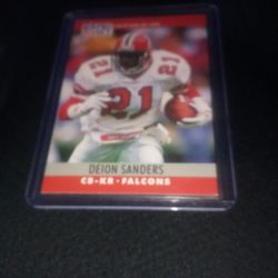 Deion Sanders Rookie Football Card