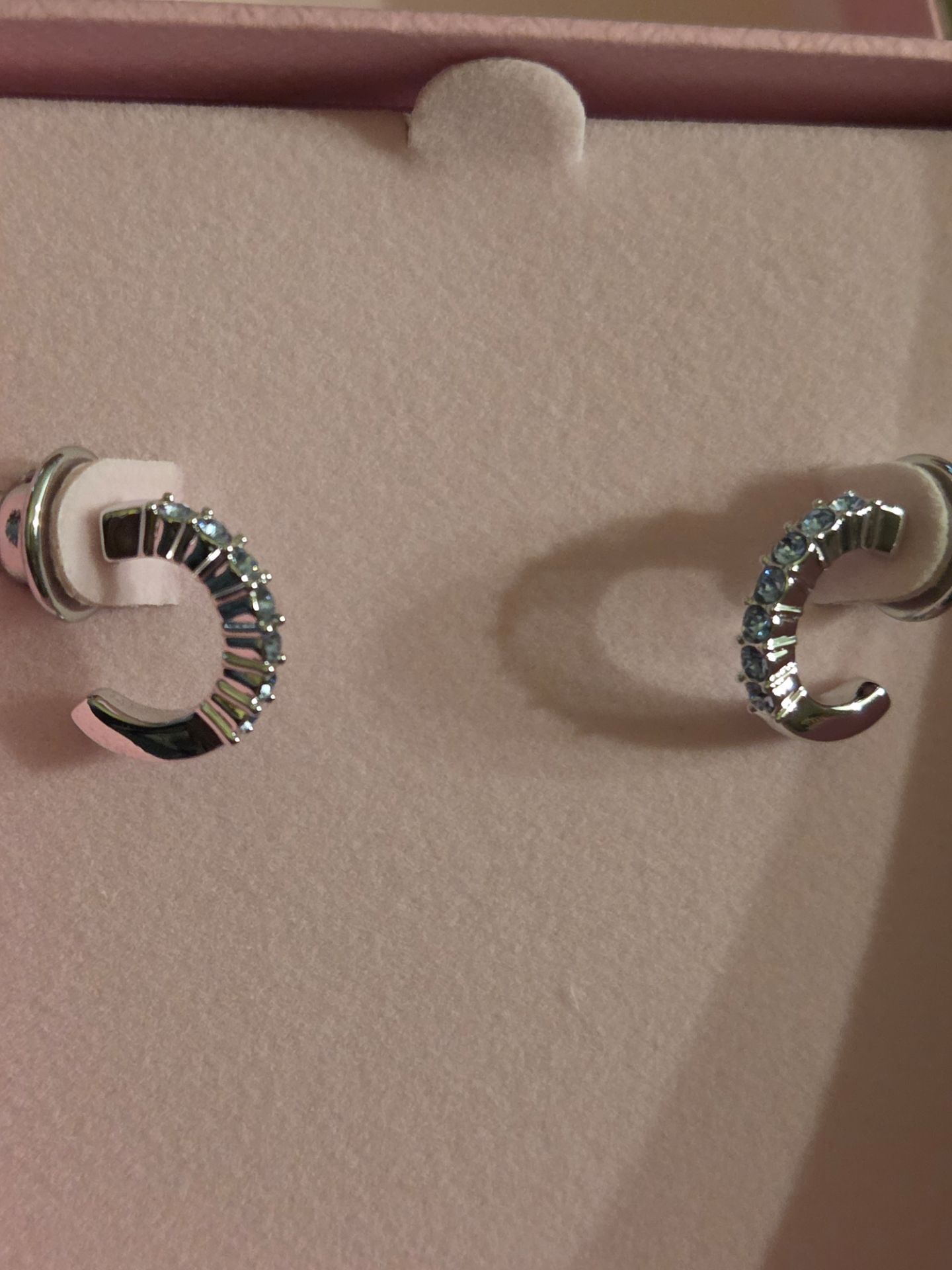 Swarovski open hoop earrings NEW