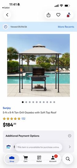 8x5 gazebo New in box
