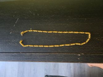Gold chain filled