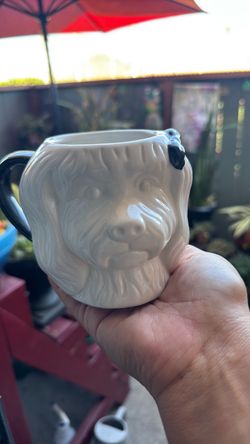 Ceramic Dog Face Novelty Mug
