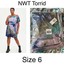 NWT Torrid Tie Dye Dress Size 6