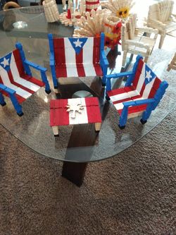 Arts and Crafts Wood Furniture Puerto Rico Set