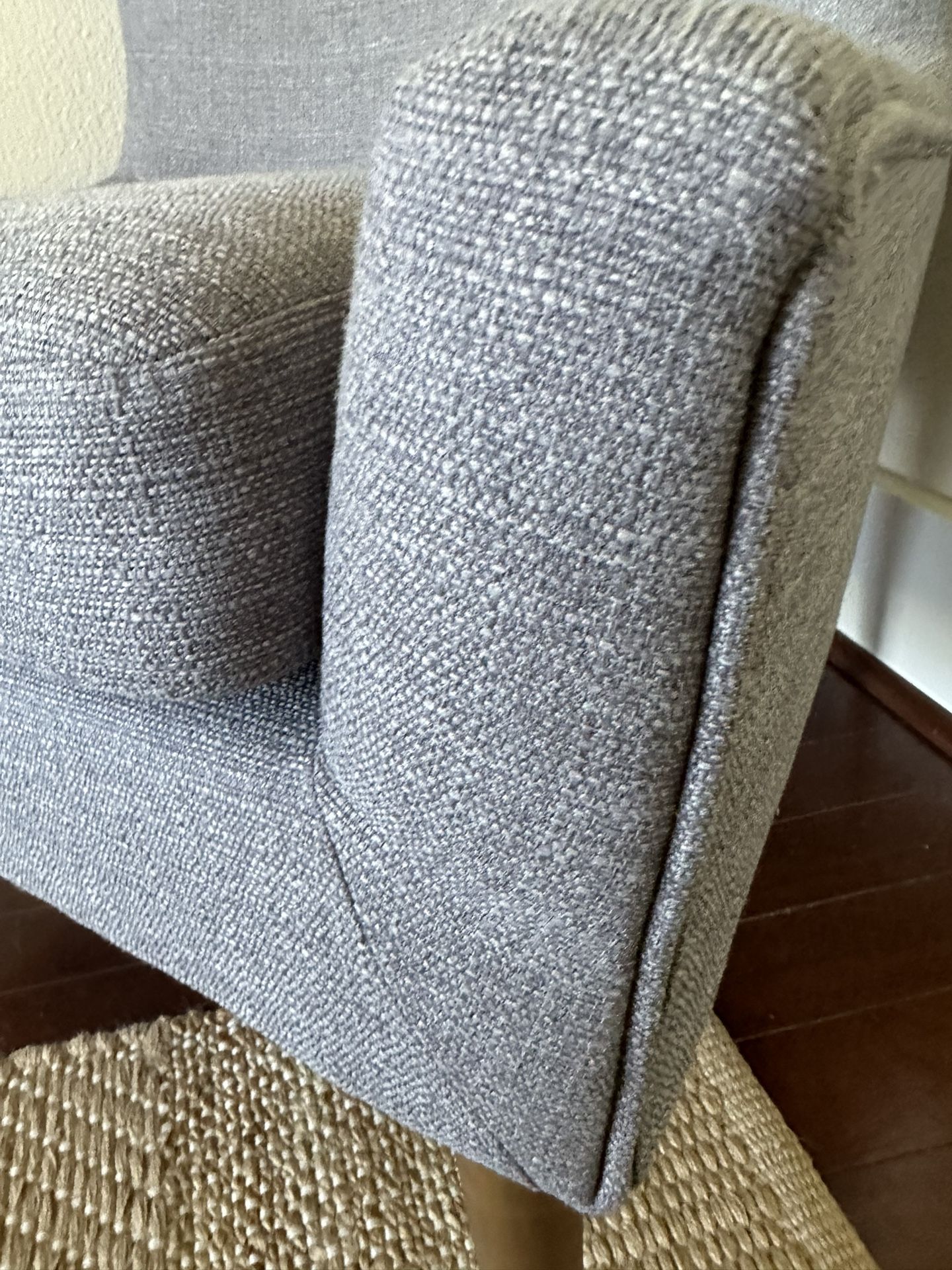 Armchair (gray) & 2 Ceiling Fans with Light