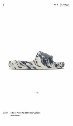 adidas Adilette 22 Slides 'Carbon Aluminium'