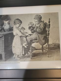 Black and white picture in black frame