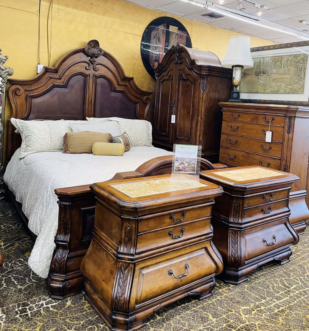 AICO By Michael Amini TUSCANO King Bedroom Set 5 Pieces - GA