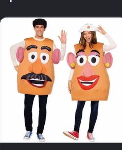 Mr and Mrs potato head costumes.