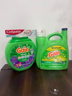 Gain Laundry Bundle with Colgate Toothpaste