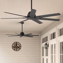 HUNTER Downtown Indoor / Outdoor 60 inch DC Ceiling Fan - Matte Black