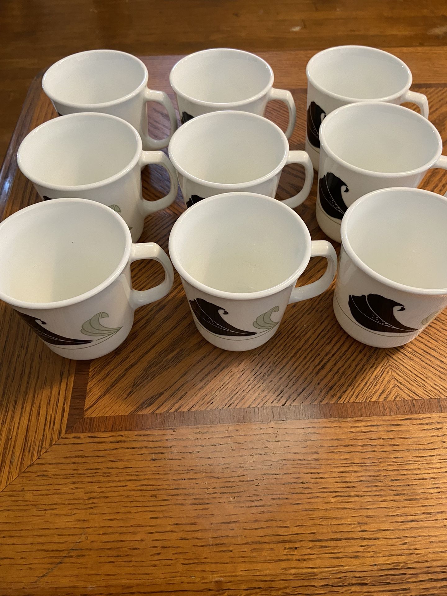 Corning correll black orchid cups set of 9