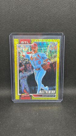 2026 Topps #526 Masyn Winn Yellow Holo Foil SN #/399