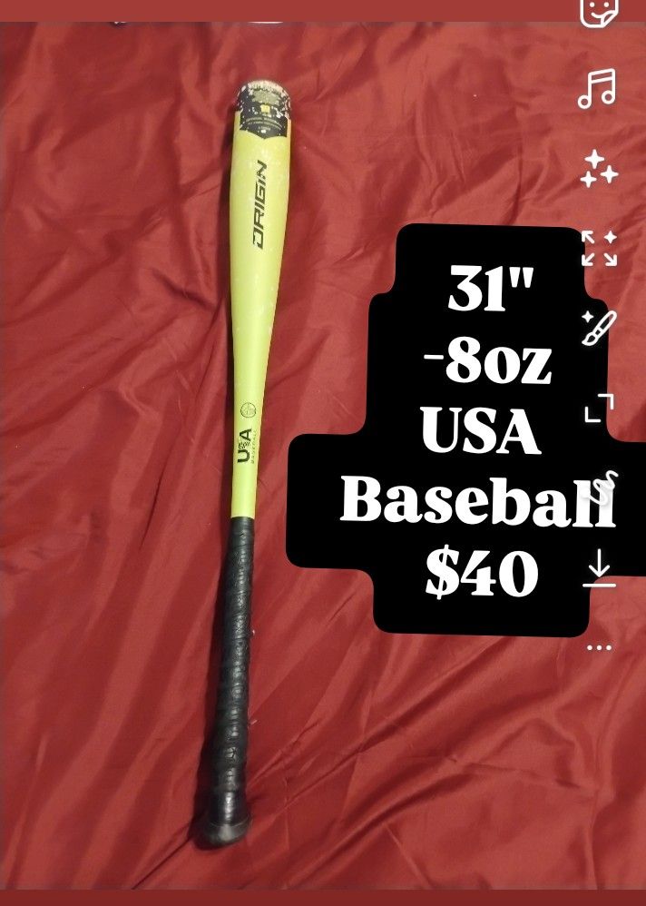 Axe Origin USA Baseball Bat 31" -8oz