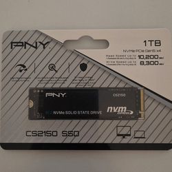 The PNY CS2150 M.2 2280 PCI-Express 5.0 x4 3D NAND Internal Solid State  10200 MB/s