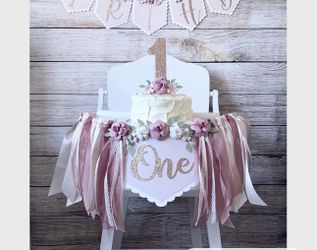 One Year High chair Sign 