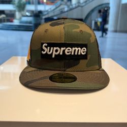 Supreme Camo New Era Fitted Hat Size 7 1/8