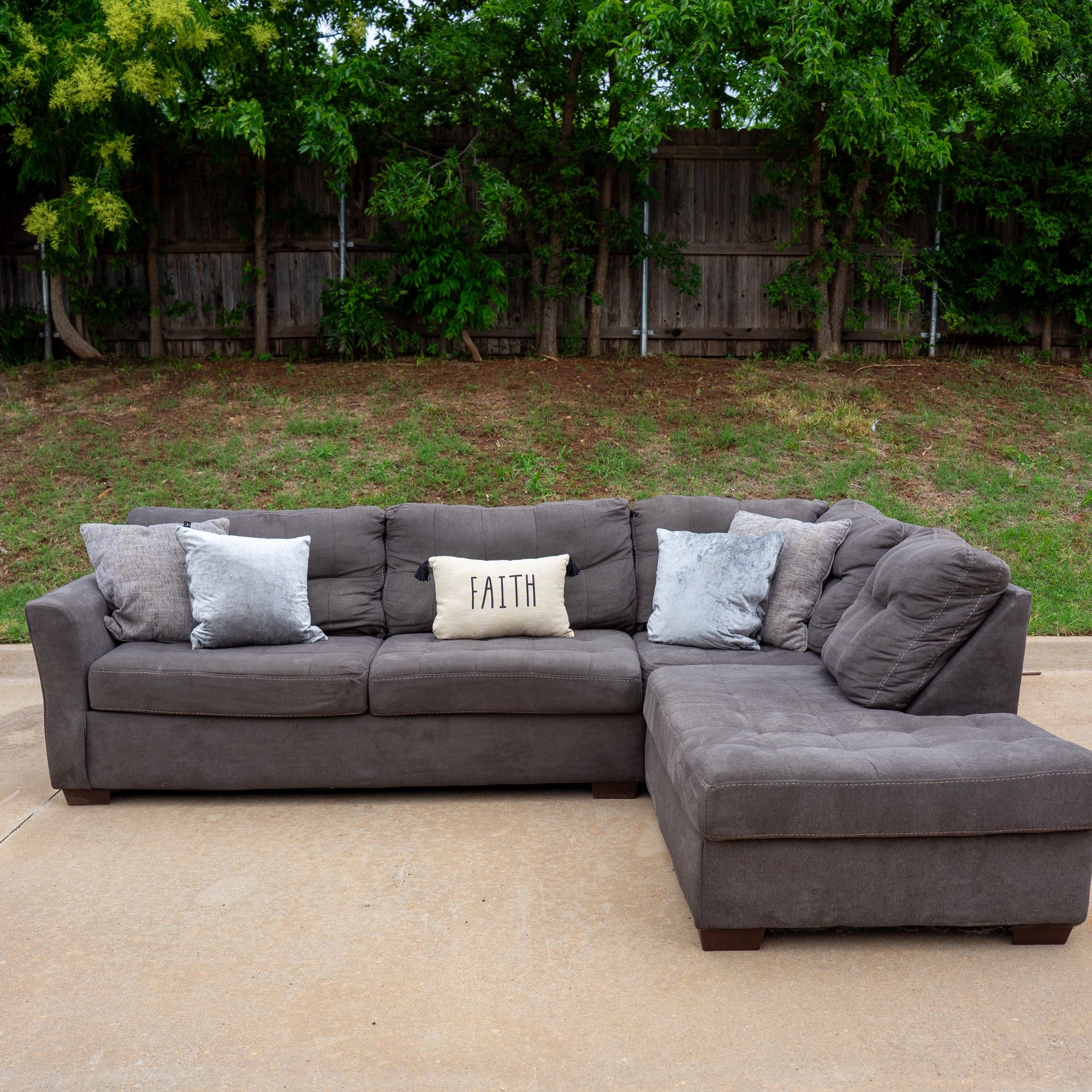 FREE DELIVERY Gray Sectional Couch