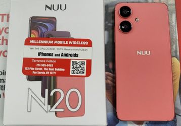 NUU N20 LTE 128GB Pink GSM Unlocked T-Mobile/Metro PCS/Assurance Wireless/Mint Mobile/Boost Mobile/Simple Mobile/Lycamobile