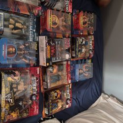 wrestling action figures *in box
