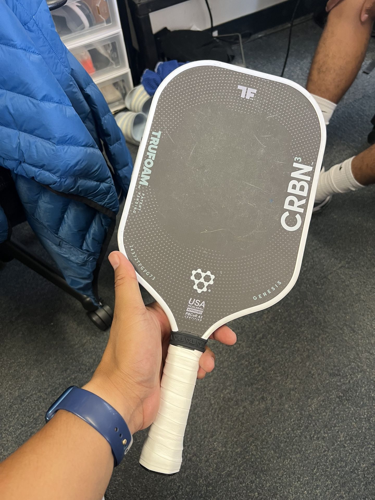 Crbn TruFoam Genesis 3 Pickleball paddle **new Overgrip**