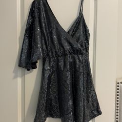 Black /Gray Sequin Small Dress 