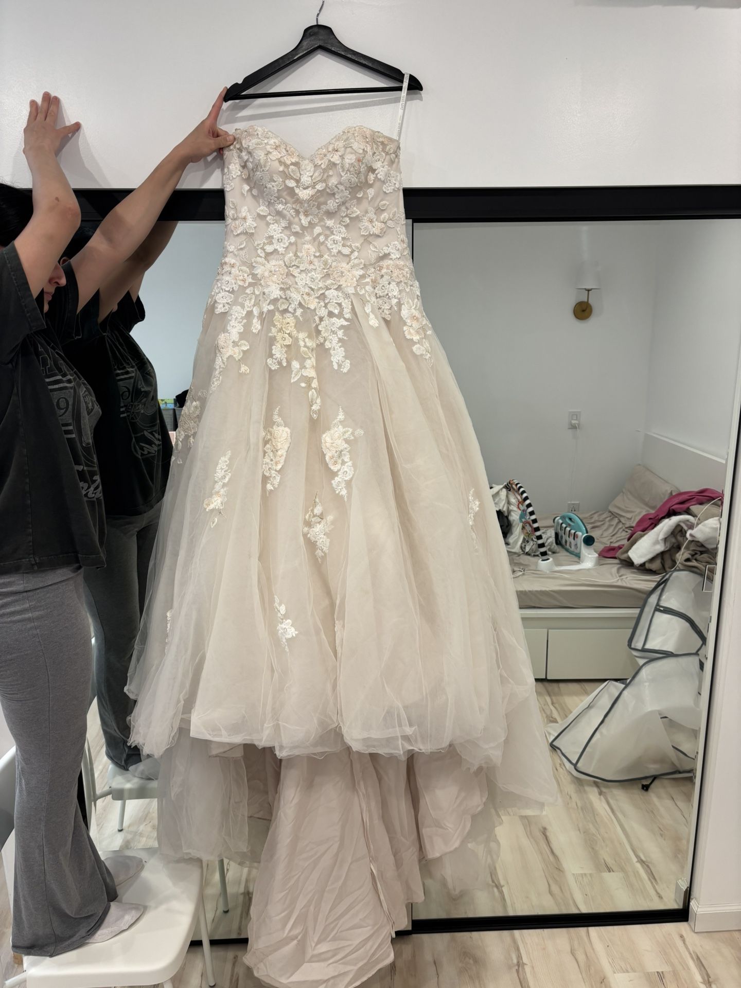 David’s Bridal Wedding Dress Size 10