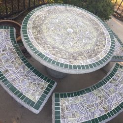 Concrete Patio Table