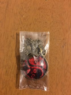 Horror Zombie Ying Yang Necklace Pendant