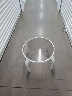 Glass accent table