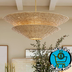PB Bristol Wood Bead Tapered Tiered Pendant (40")