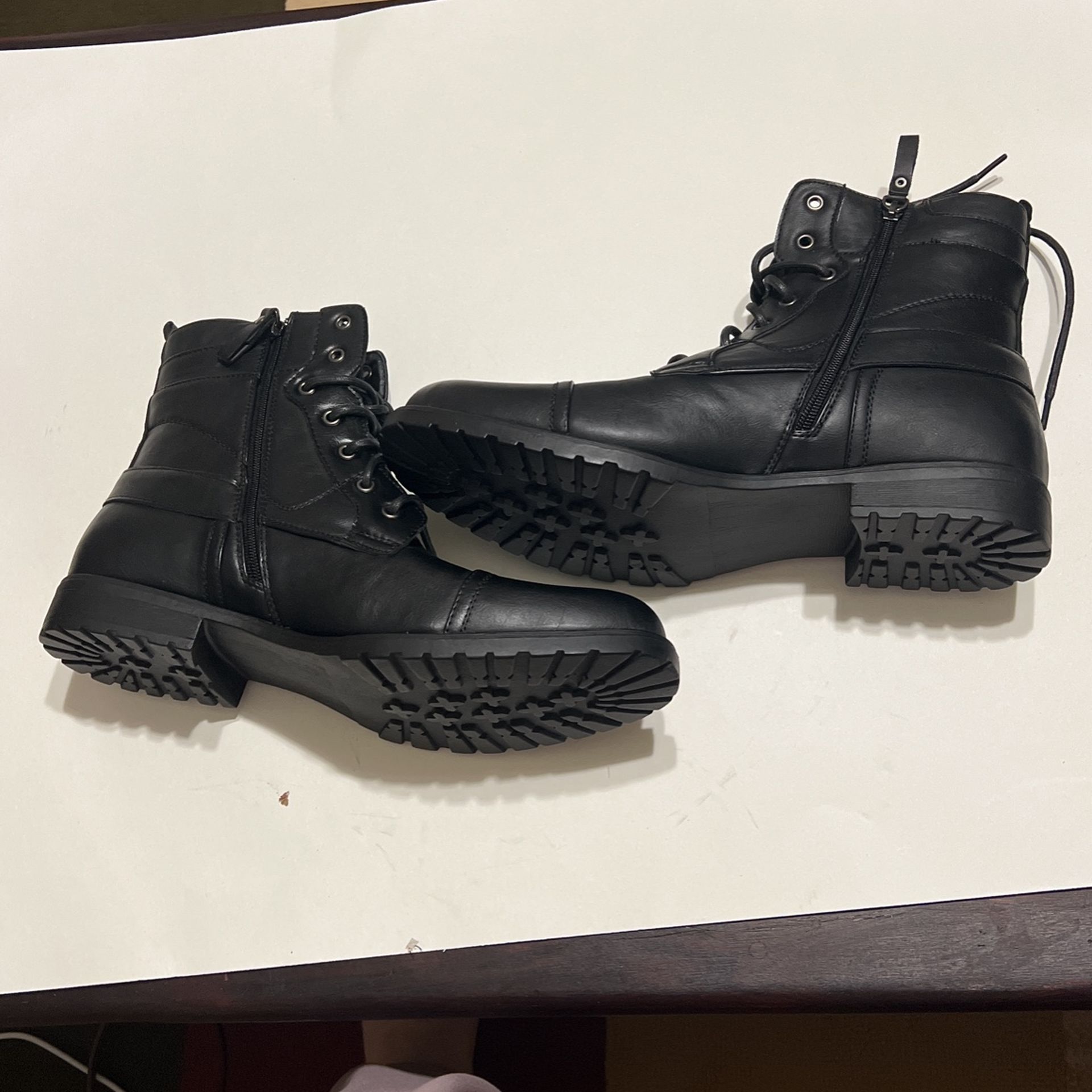 Black Boots Men Size 12 