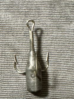 Vintage Weighted Treble Hook for Fishing